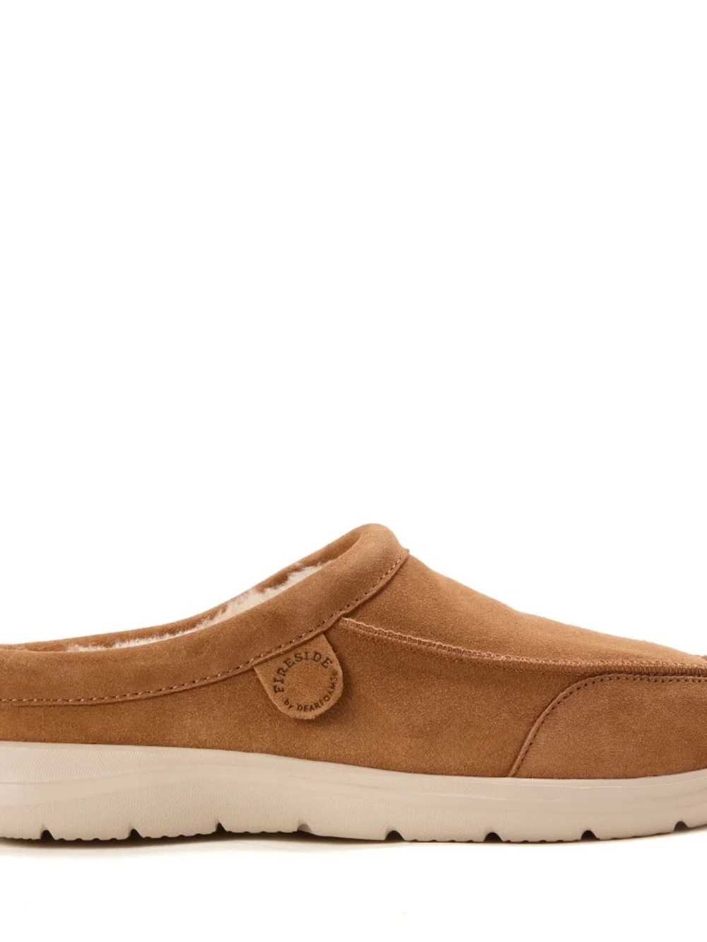 Men's Fireside by Dearfoams Lithgow Genuine Shearling Clog Size 10 NWT